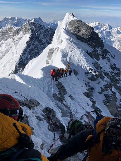 Everest: The challenge of climbing to the top of the world.